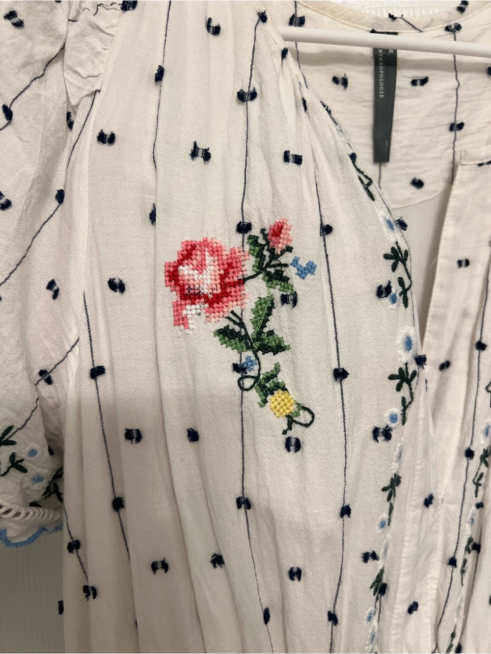 Anthropologie The Somerset Embroidered Dobby Maxi Dress - Picture 9 of 11